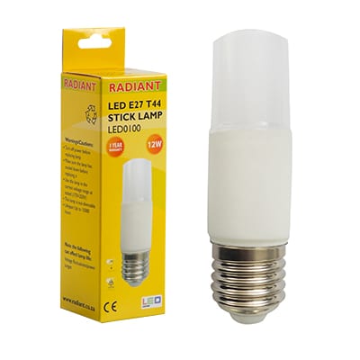 Stick Lamp Frosted T44 E27 LED 12w 3000K