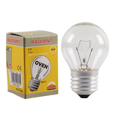 Oven Lamp Round E27 40w 300’C 1000h
