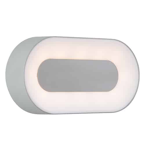 Ublo LED Oval Ceiling/Wall Light Silver 8w