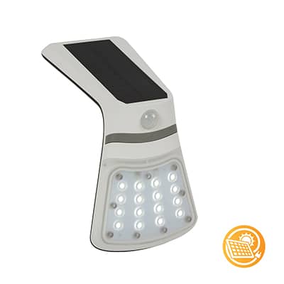 Disc…Solar Motion Sensor LED 2w W/Light White