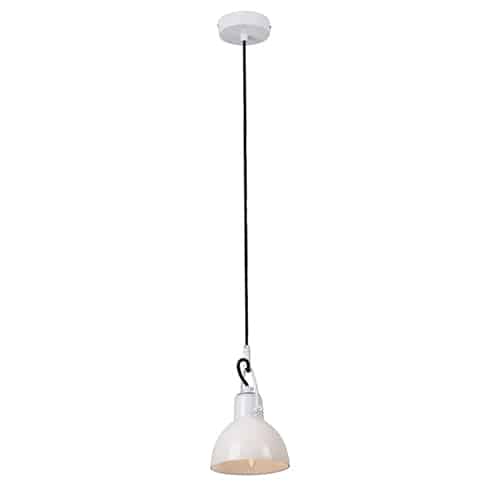 ***DISC***Siena Pendant White With Opal Glass