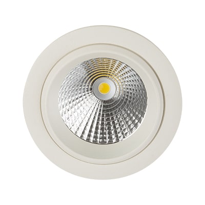 *** Disc *** D/Light Die Cast White LED 6.5w Dimmable C/O 80mm