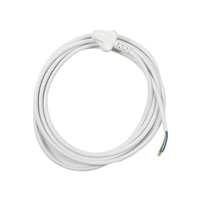Cord Set 3m 6Amp 0.75mm White Cable (EA196)