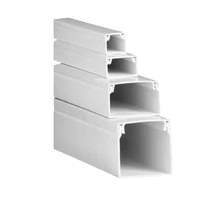 PVC Mini Trunking 16x16mm 3m – Sell In Bundle Of 25 Only