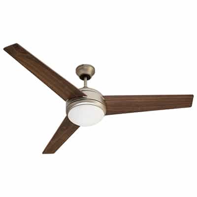 Ceiling Fan With Light & Remote Satin Nickel
