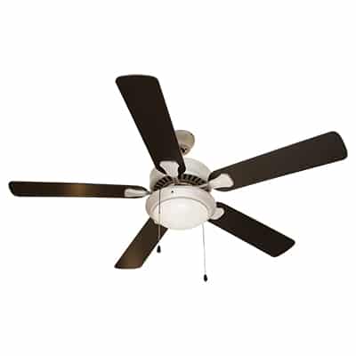 Kitwe Ceiling Fan With Light Satin Silver E27 2x60w