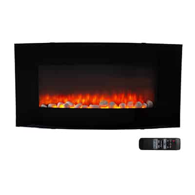 Fireplace Decorative Curved Indoor With Plastic Crystals 1800w
