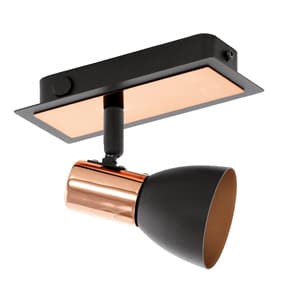 Barnham LED 1LT S/Light 145mm Black/Copper