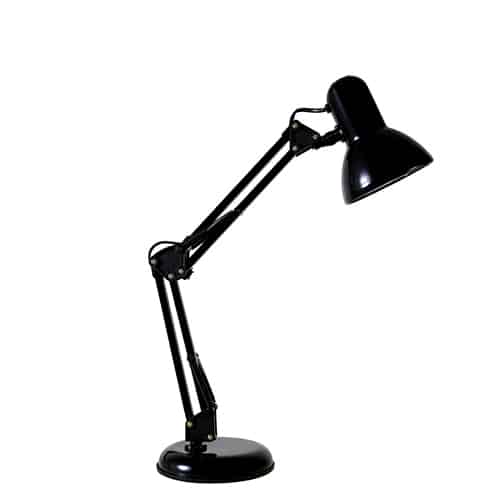 Adjustable T/Lamp Black E27 1x40w