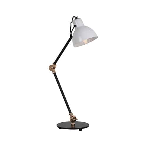 Siena Adjustable T/Lamp 180mm Black/Opal