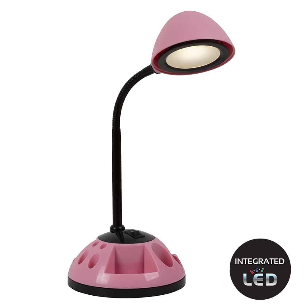 Stationery LED Desk Lamp 160mm Pink