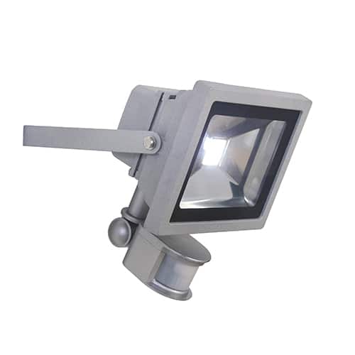 LED 20w Floodlight & Sensor Silver