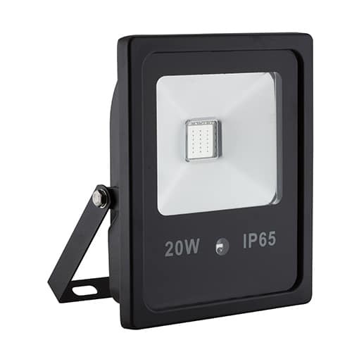 LED 20w Floodlight Black RGB & Remote
