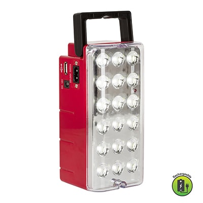 Rechargeable Lantern Red LED 5.4w