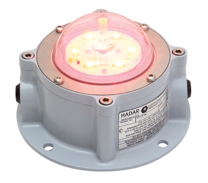 ***DISC***Zone1 LED Luminaire Red Obstruction 6×1 2w Ex Emb
