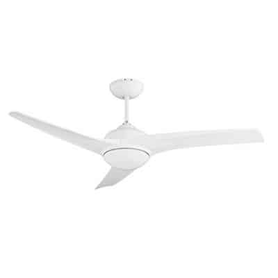 Mach One Ceiling Fan With Light & Remote White Non Dimmable