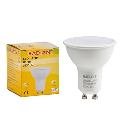 GU10 LED 5w 4000K Non Dimmable N