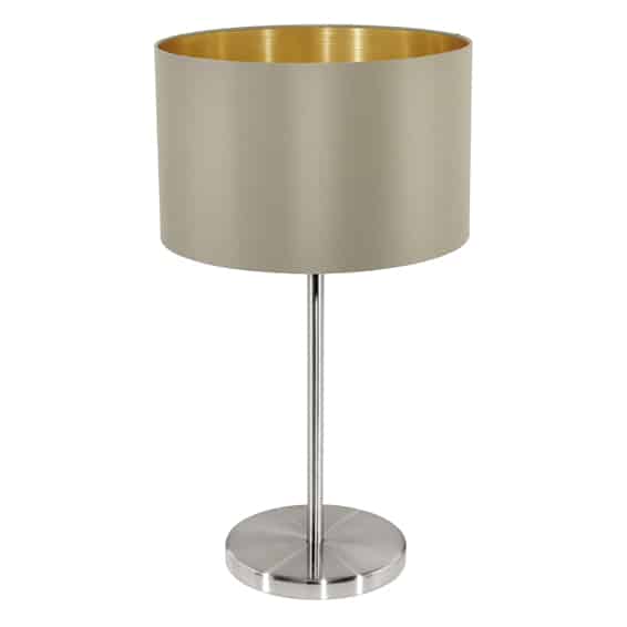 Maserlo T/Lamp 230mm Taupe/Gold