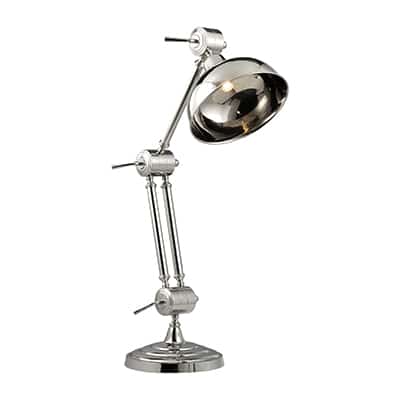 *** Disc *** Adjustable Table Lamp Silver 1xE27  Round Base