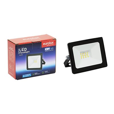 LED 10w Floodlight Black With Day Night Sensor – Box